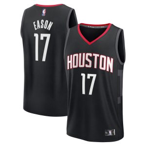 Fanatics Tari Eason Houston Rockets Black Fast Break Replica Player Eye - catching Jersey Statement Edition