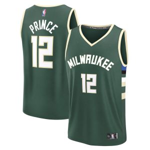 Fanatics Taurean Prince Milwaukee Bucks Hunter Green Fast Break Replica Premium Player Jersey Icon Edition