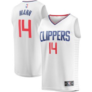 Fanatics Terance Mann LA Clippers Fabulous Youth White Fast Break Player Jersey Association Edition