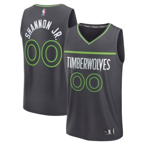 Fanatics Terrence Shannon Jr. Minnesota Timberwolves Charcoal Fast Premium Break Replica Player Jersey Statement Edition