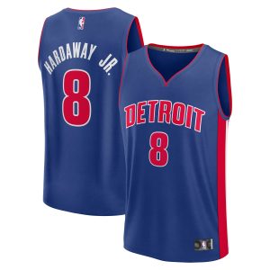 Fanatics Tim Fabulous Hardaway Jr. Detroit Pistons Blue Fast Break Replica Player Jersey Icon Edition