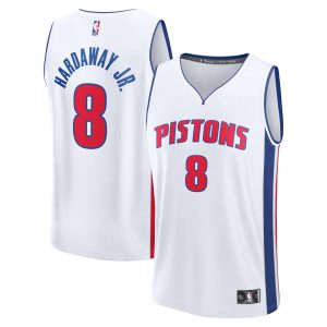 Fanatics Tim Hardaway Jr. Chic Detroit Pistons Youth White Fast Break Replica Player Jersey Association Edition