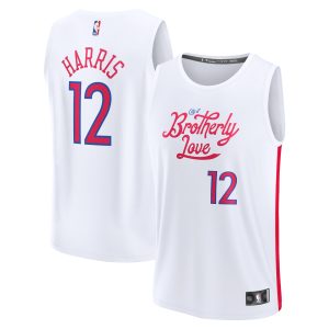 Fanatics Chic Tobias Harris Philadelphia 76ers Youth White Fastbreak Jersey City Edition