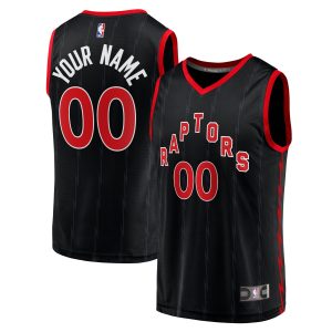Fanatics Toronto Raptors Black Fast Unique Break Replica Custom Jersey Statement Edition