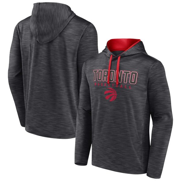 Fanatics Toronto Raptors Heather Charcoal Fast Break Gorgeous Pullover Hoodie
