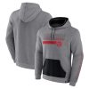 Fanatics Toronto Elegant Raptors Heathered Gray Off The Bench Color Block Pullover Hoodie