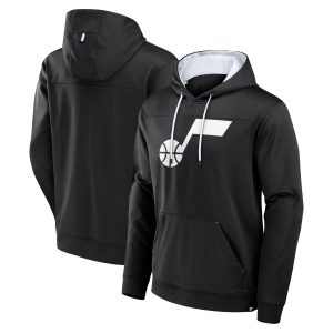 Fanatics Utah Jazz Black Reserve Defender Pullover Premium Hoodie