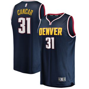 Fanatics Vlatko Cancar Denver Nuggets Navy 2021/22 Elegant Fast Break Replica Jersey Icon Edition
