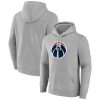Fanatics Washington Wizards Heather Gray Primary Logo Chic Pullover Hoodie