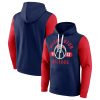 Fanatics Washington Wizards Navy/Red Premium Attack Colorblock Pullover Hoodie