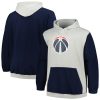 Fanatics Washington Wizards Navy/Silver Big & Tall Chic Primary Arctic Pullover Hoodie