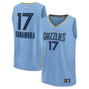 Fanatics Yuki Kawamura Memphis Grizzlies Light Blue Fast Break Replica Player Jersey Statement Edition Stylish