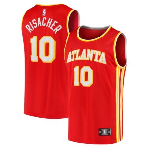 Fanatics Zaccharie Risacher Atlanta Hawks Red 2024 NBA Stylish Draft Fast Break Player Jersey Icon Edition