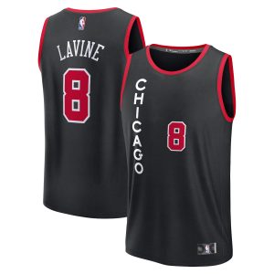 Fanatics Zach LaVine Chicago Bulls Black Fast Break Jersey City Edition Fabulous
