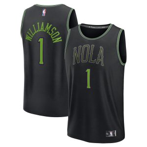 Fanatics Zion Williamson New Orleans Pelicans Black Fast Break Unique Jersey City Edition