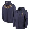 Fanatics Zion Williamson New Orleans Unique Pelicans Navy Player Name & Number Full Zip Hoodie Jacket