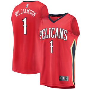 Fanatics Zion Williamson New Orleans Pelicans Red Replica Fast Break Jersey Gorgeous Statement Edition