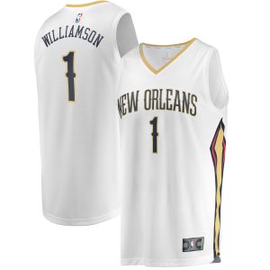 Fanatics Zion Williamson New Orleans Pelicans White Replica Fast Unique Break Jersey Association Edition