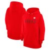 G III Premium 4Her by Carl Banks Atlanta Hawks Women's Red Dot Print Pullover Hoodie