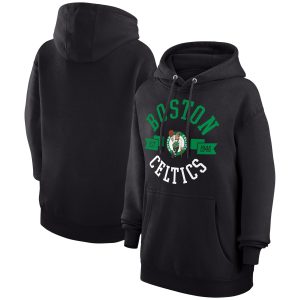 G Premium III 4Her by Carl Banks Boston Celtics Women's Black City Pullover Hoodie
