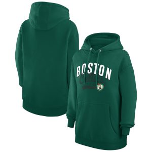 G III Eye - catching 4Her by Carl Banks Boston Celtics Women's Kelly Green Filigree Logo Pullover Hoodie