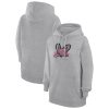 G III 4Her Unique by Carl Banks Chicago Bulls Women's Heather Gray Leopard Heart Graphic Fleece Pullover Hoodie