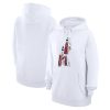 G III 4Her Chic by Carl Banks Cleveland Cavaliers Women's White Basketball Girls Fleece Pullover Hoodie