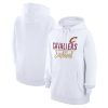 G III 4Her Eye - catching by Carl Banks Cleveland Cavaliers Women's White Graphics Fleece Pullover Hoodie