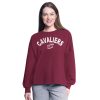 G III 4Her by Carl Trendy Banks Cleveland Cavaliers Women's Wine Athletic Pullover Sweatshirt