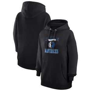 G III 4Her by Carl Banks Dallas Mavericks Women's Black Premium Graphic Fleece Pullover Hoodie