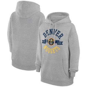 G III 4Her by Carl Fabulous Banks Denver Nuggets Women's Heather Gray City Pullover Hoodie