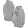 G Gorgeous III 4Her by Carl Banks Denver Nuggets Women's Heather Gray Heart Pullover Hoodie
