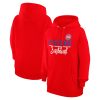 G III 4Her by Carl Banks Detroit Pistons Women's Red Graphics Gorgeous Fleece Pullover Hoodie