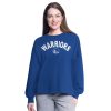 G III 4Her by Carl Banks Premium Golden State Warriors Women's Royal Athletic Pullover Sweatshirt