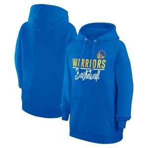 G III 4Her by Carl Chic Banks Golden State Warriors Women's Royal Graphics Fleece Pullover Hoodie