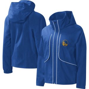 G III 4Her by Carl Banks Golden State Warriors Women's Royal Elegant Last Shot Full Zip Hoodie