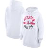 G III 4Her by Carl Banks Houston Rockets Women's White City Pullover Hoodie Unique