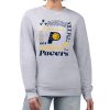 G III 4Her by Carl Banks Indiana Pacers Women's Heather Gray Premium Collage Team Graphic Fleece Pullover Sweatshirt