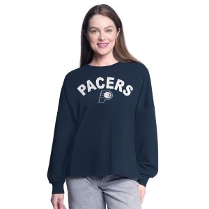 G III 4Her by Carl Banks Indiana Pacers Women's Navy Eye - catching Athletic Pullover Sweatshirt