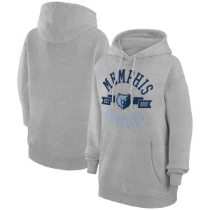 G III 4Her by Carl Banks Memphis Grizzlies Women's Heather Gray City Pullover Hoodie Gorgeous