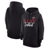 G III 4Her by Carl Banks Miami Heat Women's Black Graphics Fleece Pullover Elegant Hoodie