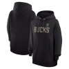 G III 4Her by Carl Banks Milwaukee Bucks Women's Black Dot Print Pullover Unique Hoodie