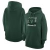 G III 4Her by Carl Banks Milwaukee Bucks Women's Green Team Collage Graphic Fleece Chic Pullover Hoodie