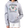 G III 4Her by Carl Banks Milwaukee Bucks Women's Heather Gray Flowers Team Logo Graphic Fabulous Fleece Pullover Hoodie