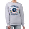 G III 4Her by Carl Banks Minnesota Timberwolves Women's Heather Gray Flowers Team Logo Fabulous Graphic Fleece Crewneck Pullover Sweatshirt