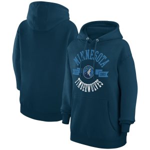 G Chic III 4Her by Carl Banks Minnesota Timberwolves Women's Navy City Pullover Hoodie
