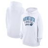 G III 4Her by Carl Banks Minnesota Timberwolves Women's White Filigree Logo Pullover Hoodie Gorgeous
