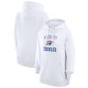 G III 4Her by Carl Banks Oklahoma City Thunder Women's Unique White Graphic Fleece Pullover Hoodie