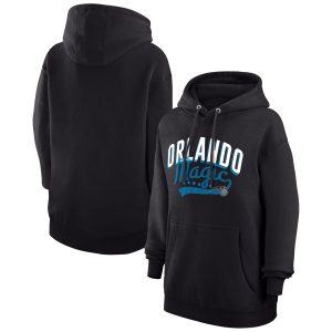 G III 4Her by Carl Banks Orlando Magic Women's Black Filigree Logo Pullover Hoodie Gorgeous