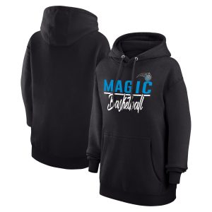 G III Premium 4Her by Carl Banks Orlando Magic Women's Black Graphics Fleece Pullover Hoodie